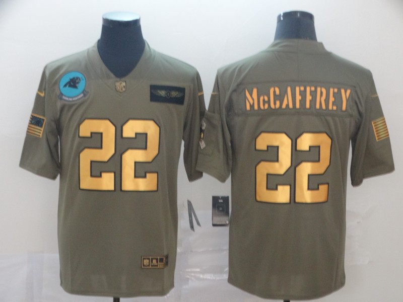 Men's Carolina Panthers Christian McCaffrey #22 Brown Alternate Jersey